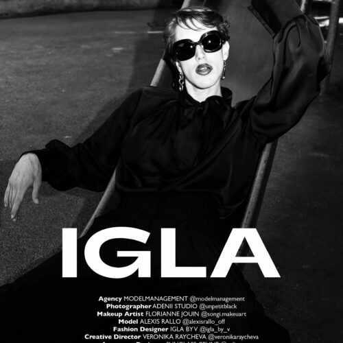 Look IGLA BY V mise en avant dans le magazine Edith, numéro d'août 25